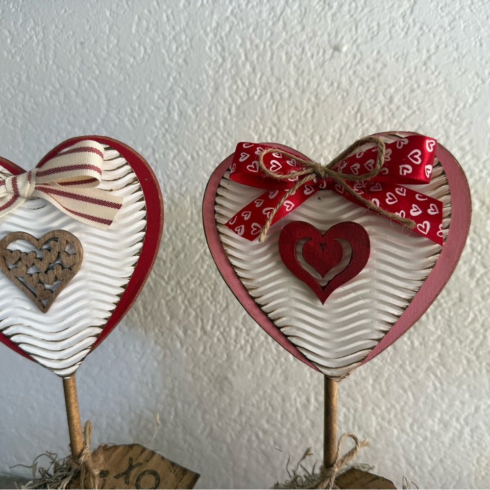 Handmade Heart Topiary Set - Picture 8 of 15
